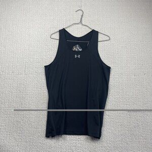 Under Armor Performance Tank Top Gym / CrossFit Black Center Logo Women Read